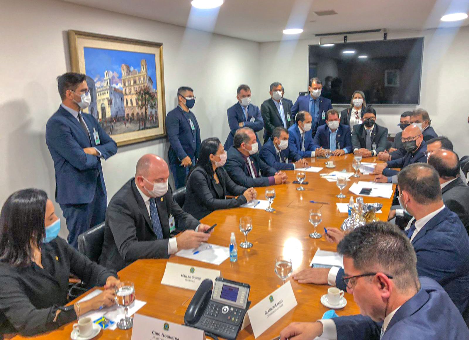 Em Brasília, deputado Jenilson e comitiva da Aleac se reúnem com ministro Ciro Nogueira para discutir solução para BR-364